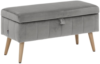 INOSIGN Truhenbank AMIRA Sitzbank mit Stauraum, Maße B/T/H: 81/36/43 cm, mit Staufach, in 3 Bezugsqualitäten mit feiner Steppung