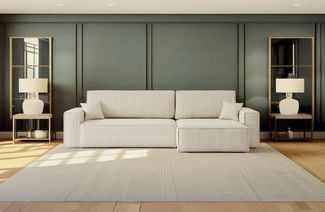 Kaiser Möbel Ecksofa mit schlaffunktion und bettkasten, BEST XL stoff Poso, Quelle, Verita, Mit Bettfunktion und Bettzeugfach