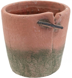 Viana Übertopf Beton Blumentopf Übertopf Terracotta Ø18cm H17cm Pflanzkübel Deko