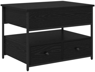 vidaXL Couchtisch Schwarz Eichen-Optik 70 x 50 x 54,5 cm Holzwerkstoff 883050
