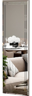 ibonto Garderobenspiegel Ankleidespiegel Wandspiegel Buhem Wandspiegel Flurspiegel Inox Optik
