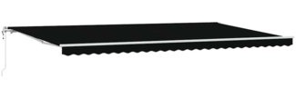 vidaXL Einziehbare Markise 600 × 300 cm Schwarz 3331631