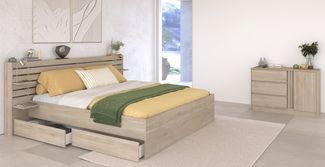 Parisot Escale 29 – Stauraumbett 180×200 cm mit Schubladen & Ablagen