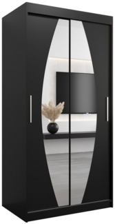 ABIKS MÖBEL Schwebetürenschrank ELYPSE Schlafzimmerschrank - mit Spiegel, Kleiderstange, Regalen