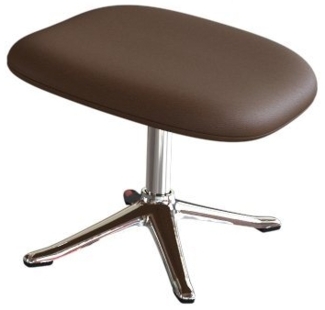 FLEXLUX Polsterhocker Stilo Fußstütze, für Beinauflage zur besseren Entspannung, Fuß Aluminium, Fußhocker für Drehsessel