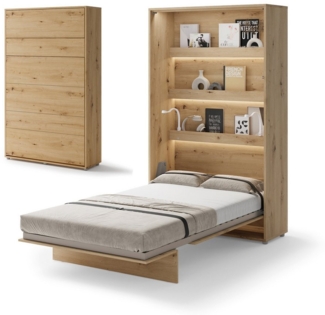 Compleo Schrankbett Vertical Wandklappbett Lenart Bed Concept, Ideal für kleine Räume