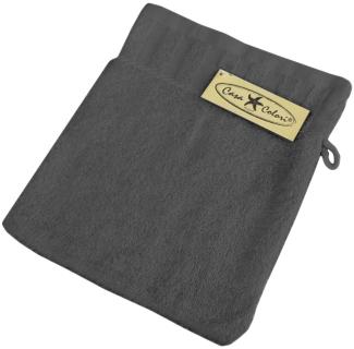 Casa Colori Waschhandschuh 18x24 cm taupe