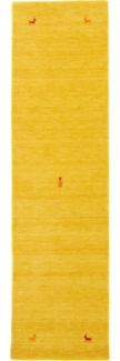 Morgenland Gabbeh Teppich - Indus - Sahara - läufer - 300x80 - Gold