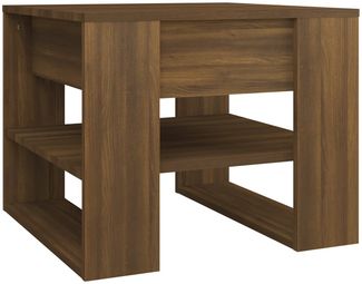 Couchtisch, Sofatisch Braun Eichen-Optik 55,5x55x45 cm Holzwerkstoff