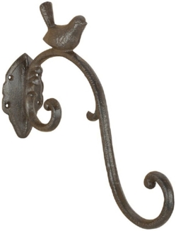 Linoows Wandhaken Wandhaken, Blumenampel Haken mit Vogel, Garten Ampel Haken, alle Räume, (1-St), Wandhaken im Antikstil aus Gusseisen