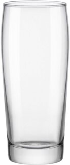 van Well Bierglas Willybecher, Glas, 0,4 L, geeicht, spülmaschinenfest, Gastronomiequalität, 12-tlg.