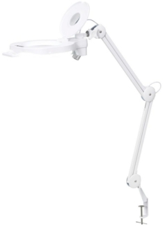 TOOLCRAFT Arbeitsleuchte TOOLCRAFT TO-8194404 UV-LED Klemm-Lupenleuchte Vergrößerungsfaktor=1.7