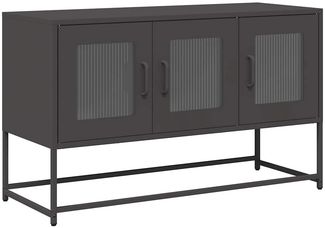 vidaXL TV-Schrank Schwarz 100,5x39x60,5 cm Kaltgewalzter Stahl 853338