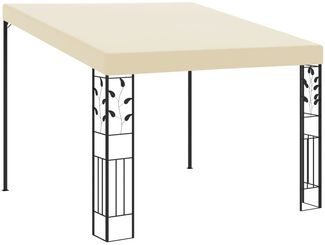 Wand-Pavillon, Gartenpavillon 3 x 3 x 2,5 m Cremeweiß