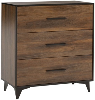 Schubladenkommode "Frida" Kommode Anrichte 91cm shirin walnuss schwarz