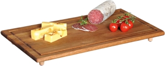Neustanlo | Schneide- & Abdeckplatte | Ceranfeldabdeckung Akazie | Set aus 2 | Maß: 50x28x4 cm | robust & stilvoll | für effiziente Küchenorganisation