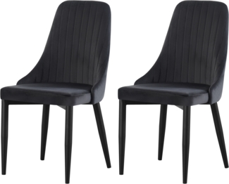 Stuhl (B/H/T): 44 x 88 x 58 cm in Anthrazit