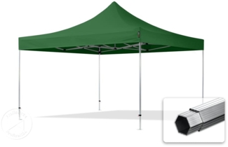 4x4 m Faltpavillon PROFESSIONAL Alu 40mm, dunkelgrün