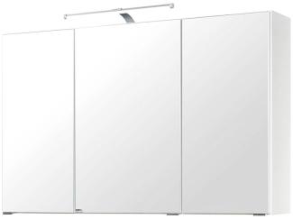 Spiegelschrank 100cm weiß PADUA-03 LED-Aufbauleuchte, B/H/T ca. 100/64/20 cm