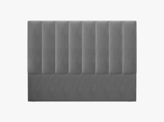Micadoni Kopfteil Marl Samt Hellgrau 200x120