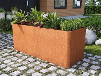 PRIMEYARD Cortenstahl Hochbeet Mario 200x80x60 cm, Rost-Optik