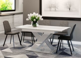 designimpex Esstisch Design PA-222 Tisch ausziehbar 140 - 180 cm Esszimmer