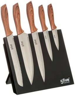 5five Simply Smart Magnet-Messerblock 6-tlg. (6tlg), bestückt