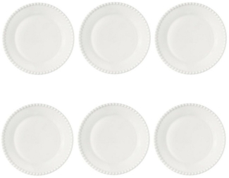 EasyLife Kuchenteller Tiffany, Spülmaschinengeeignet, Weiß, Motiv: Punkte