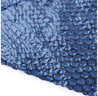 RAMROXX Solarabdeckplane 115µm Pool Poolheizung Solarfolie Abdeckung Rund Blau Schwarz 366cm