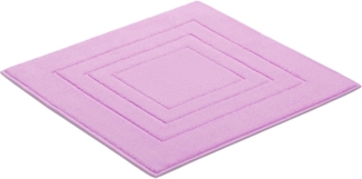 Vossen Badematte Feeling, Höhe 10 mm, beidseitig nutzbar, fußbodenheizungsgeeignet, Baumwolle, rechteckig, Badteppich, Uni-Farben, mit Bordüre, Hoch-Tief Effekt, reine Baumwolle