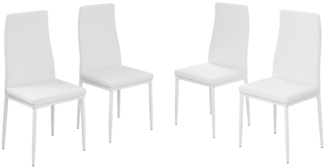 Esszimmerstuhl Grand Weiß 42.5 x 48 cm 4er Set Vicco