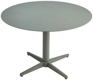 Gartencouchtisch Mill Ø75 cm von Brafab, aus Aluminium in Nordic Green, modern, rund, pulverbeschichtet