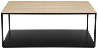INOSIGN Couchtisch Nathan, pulverlakiertes Gestell mit Tischplatte in Eichenoptik
