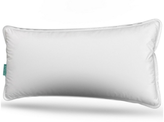 KNERST Daunenkissen 3 Kammer - Luxusqualität, Füllung: 90% Daunen, 10% Federn, Seitenschläfer, Bauchschläfer, Rückenschläfer, Hergestellt in Deutschland, für Allergiker geeignet