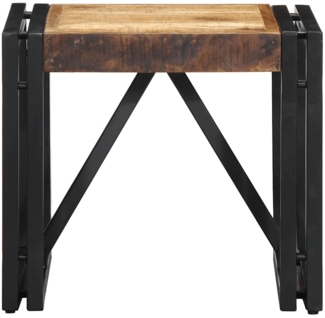 vidaXL Couchtisch 40x40x35 cm Raues Massivholz Mango 4016682