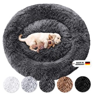 Hundebett Fluffy Plus Dunkelgrau - XXL - 140cm