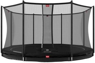 BERG Trampolin InGround rund 430 cm schwarz mit Sicherheitsnetz Comfort Favorit