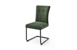 Calanda olive Freischwinger Aqua Clean, Gestell Metall schwarz