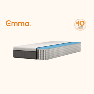 Emma 'Original v2' Taschenfederkernmatratze, 90x200 cm, 85 % Polyester / 15 % Polypropylen, Weiß