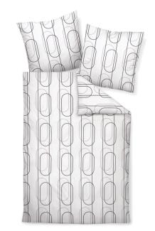 Bettwäsche J. D. Mako-Satin, 155x200 cm, mit 1 Kissen