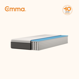 Emma 'Original v2' Taschenfederkernmatratze, 200x200 cm, 85 % Polyester / 15 % Polypropylen, Weiß