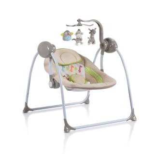 Babywippe Swing+ mit Musikfunktion, regulierbare Lautstärke, Zeitschaltuhr beige