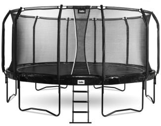 SALTA Trampolin 'First Class' inkl. Netz und Leiter, schwarz, Ø 487 cm