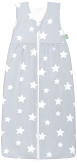 Odenwälder Jersey-Schlafsack Anni white stars light silver 70