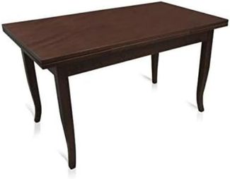 Dmora Ausziehbarer Tisch, Walnussfarbe, 160 x 85 x 79,50 cm, mit 2 Verlängerungen von 40 cm