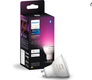Philips Hue LED Lampe GU10 400lm White Color Amb. EEK E