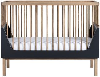 Kidsmill Sepp Babybett Anthrazit/Buche 60 x 120 cm