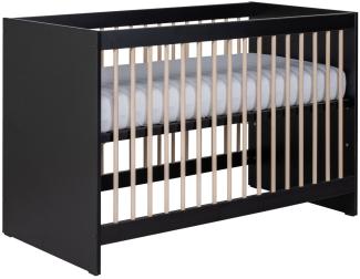 Europa Baby Nova Kinderbett Eiche Schwarz 60x120 cm