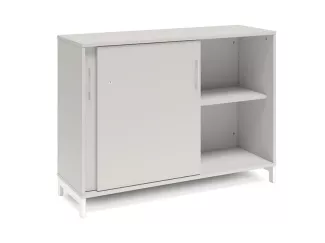 Büroschrank DNA 1200x890 mm Hellgrau/Weiß Schiebetür 2A4