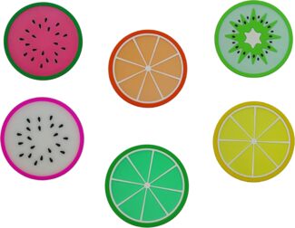 24x Silikon Untersetzer 6er Obst Glas Gläser Tischschutz Getränke Platzset Küche